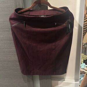 Maroon Pencil Skirt